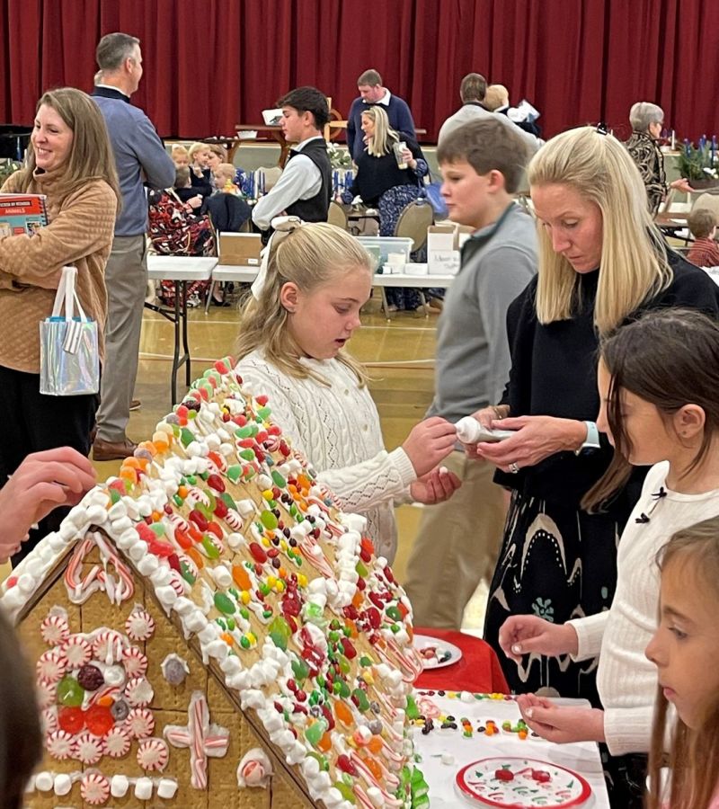making gingerbread houses