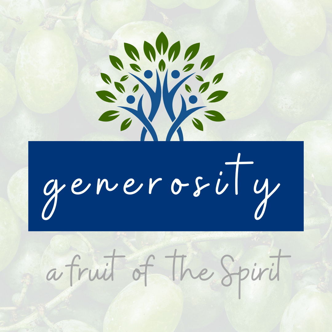 Square generosity logo with background