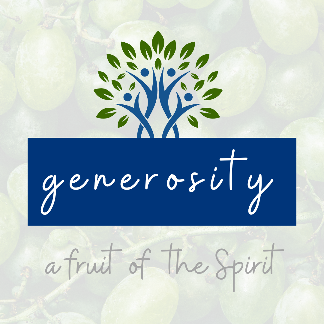 Square generosity logo with background